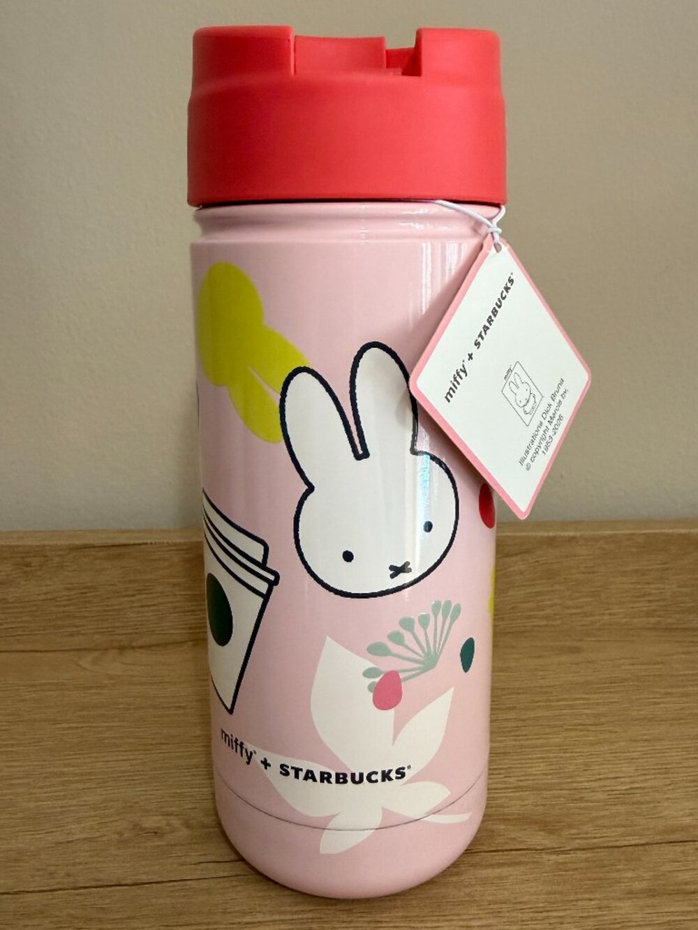 Starbucks x Miffy 2026 US Pink Tumbler Stainless Steel 18Oz Brand New
